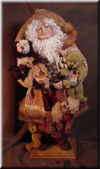 Teddy Bear Santa, by Michelle Jewell Treichler